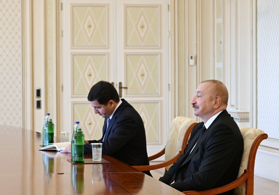 Prezident Maqdalena Qrononu qəbul edib -FOTOLAR