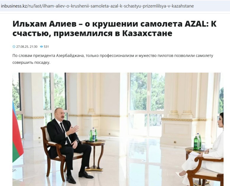 İlham Əliyevin “Əl-Ərəbiyyə”yə müsahibəsi xarici mediada geniş yayıldı