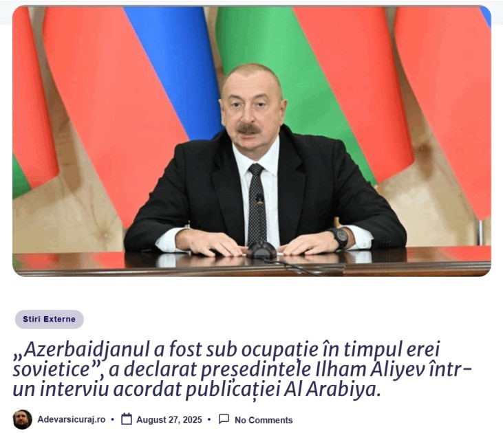 İlham Əliyevin “Əl-Ərəbiyyə”yə müsahibəsi xarici mediada geniş yayıldı