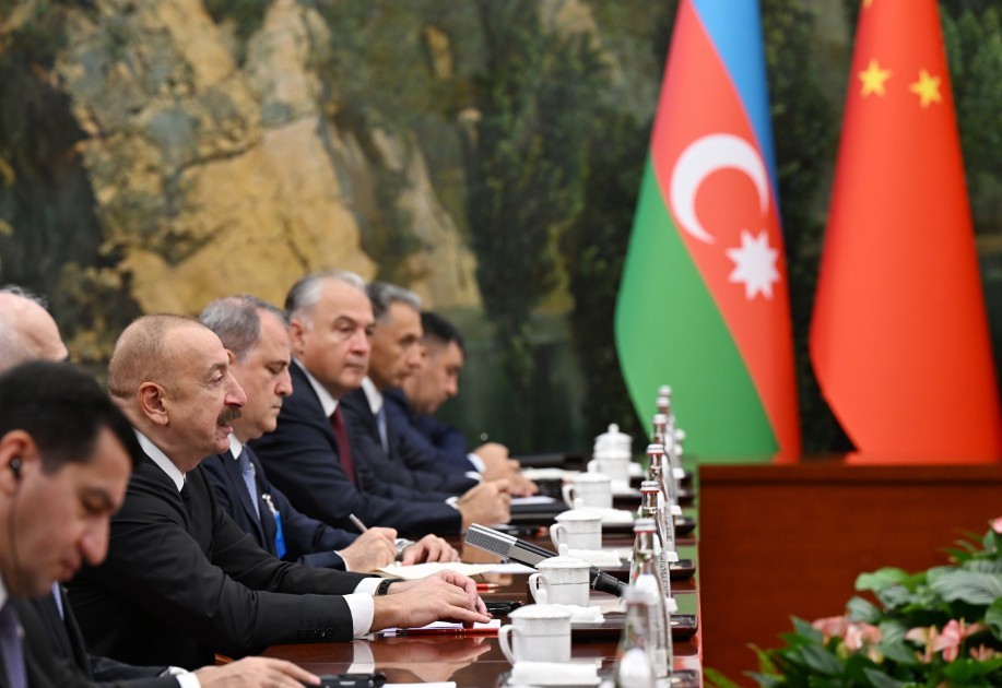 İlham Əliyev Çin lideri ilə  görüşdü - YENİLƏNİB