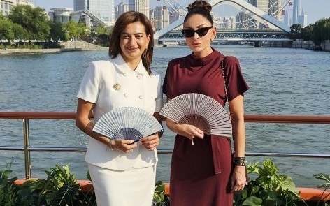 Mehriban Əliyeva və Anna Akopyan birgə foto çəkdiriblər