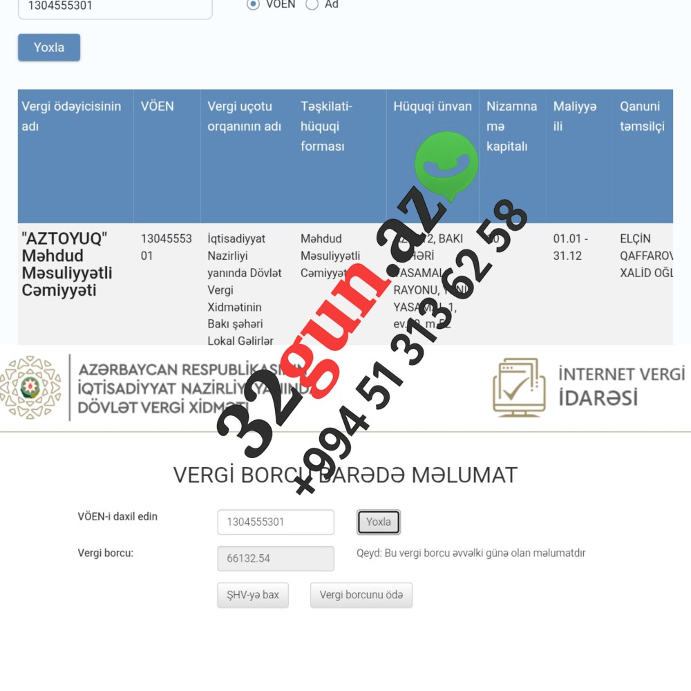 "AzToyuq" MMC-nin dövlətə vergi borcu üzə çıxdı