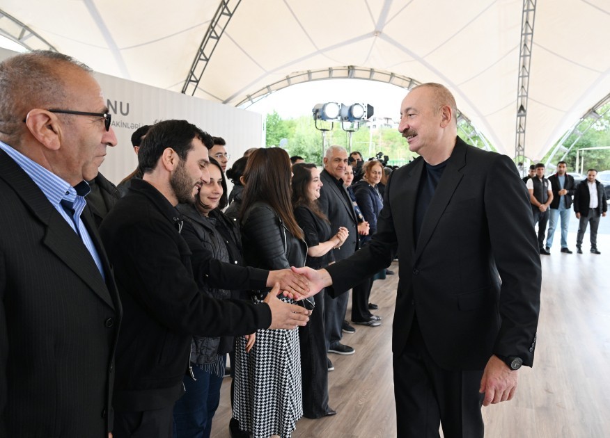 Prezident Xocavənddə sakinlərlə görüşdü -FOTOLAR (YENİLƏNİB)