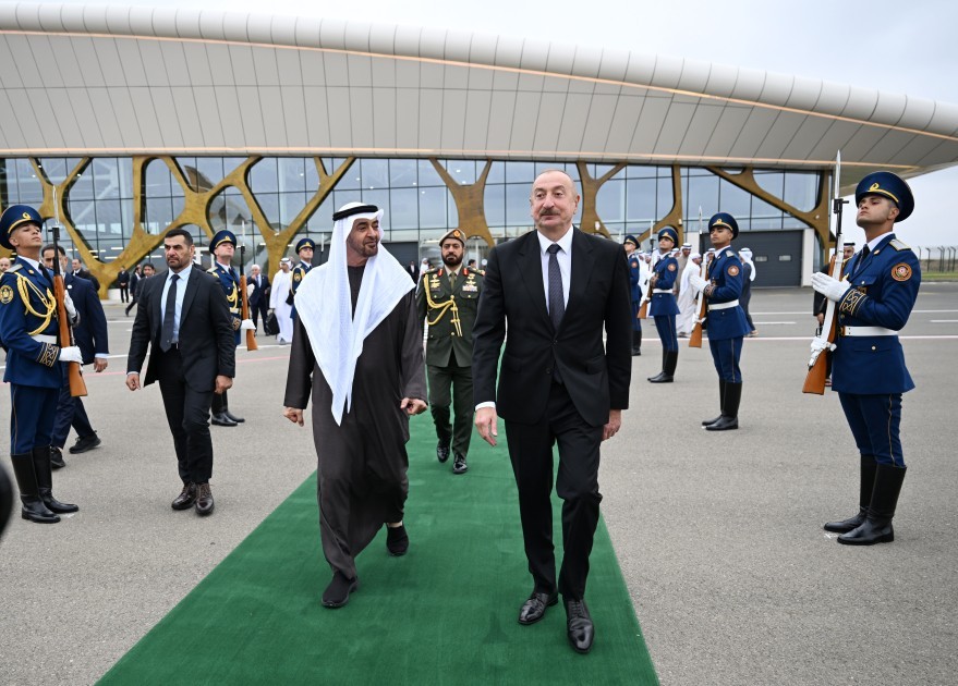 BƏƏ Prezidentinin Azərbaycana rəsmi səfəri başa çatdı /FOTOLAR