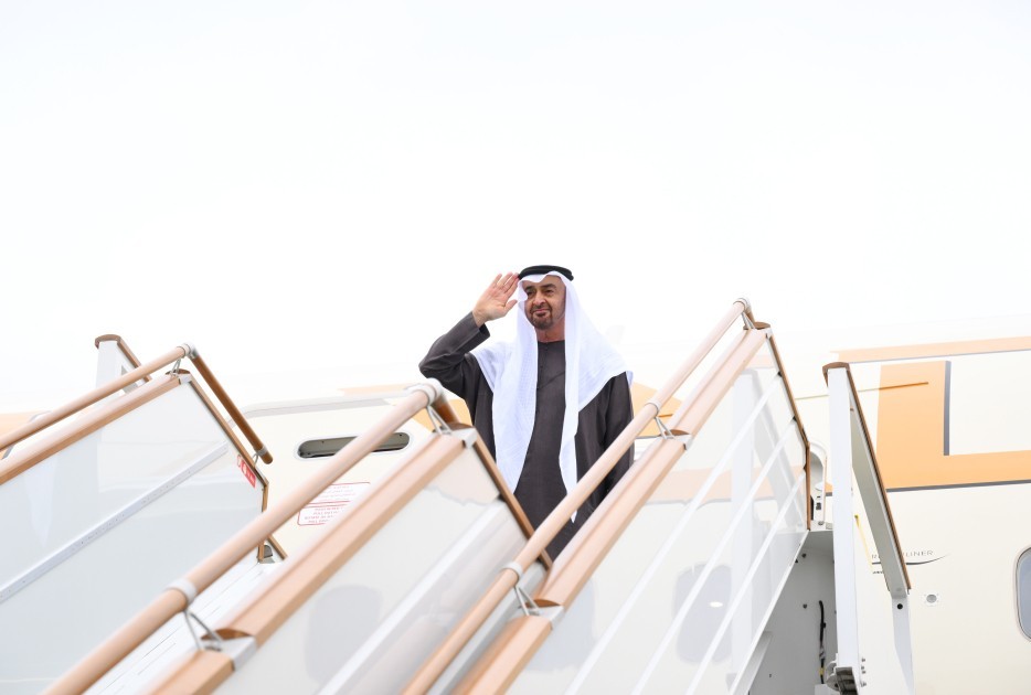 BƏƏ Prezidentinin Azərbaycana rəsmi səfəri başa çatdı /FOTOLAR