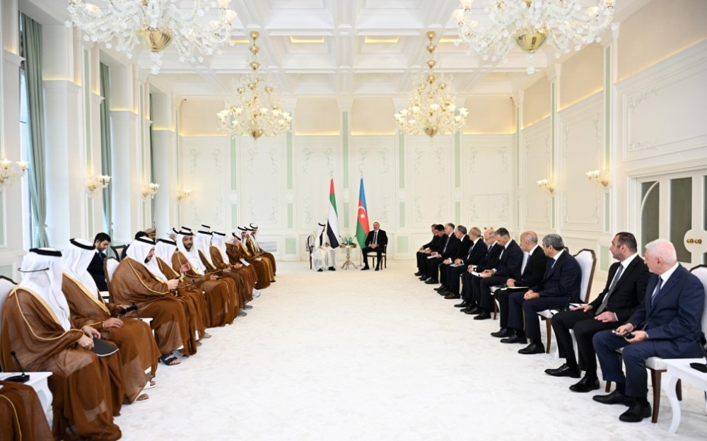 Liderlərin geniş tərkibdə görüşü oldu -FOTOLAR (YENİLƏNİB)