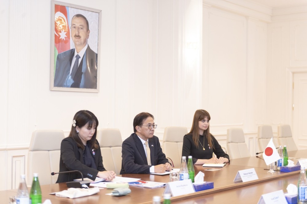 Nazir Yaponiyanın Azərbaycandakı səfiri ilə görüşüb -FOTOLAR