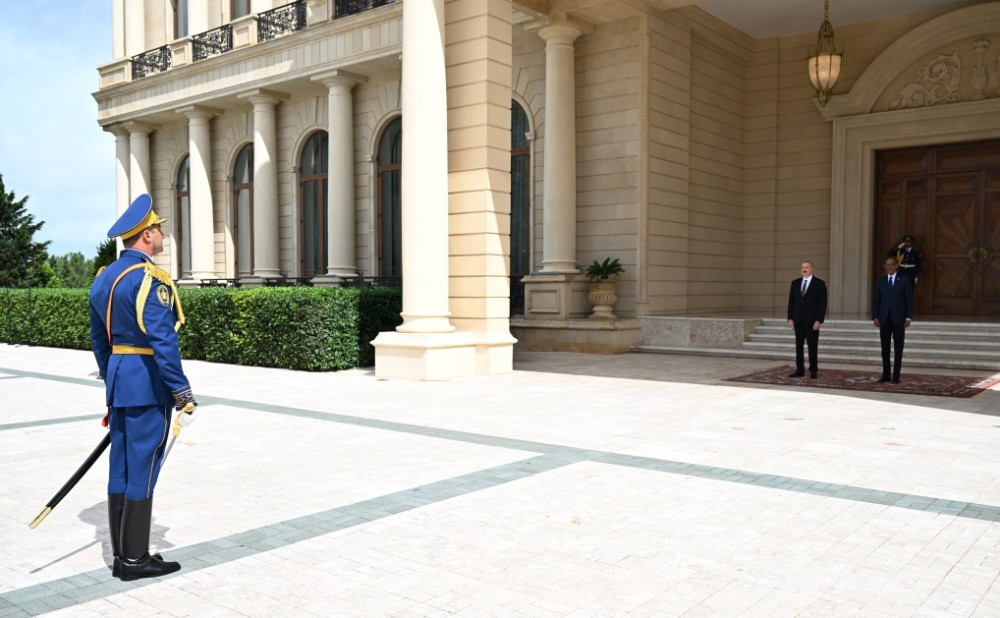 Ruanda Prezidentinin rəsmi qarşılanma mərasimi olub -FOTOLAR