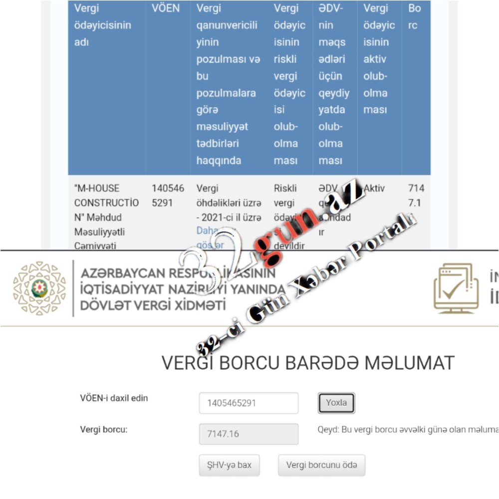 Lerikdə abadlıq tenderini vergi borcu olan şirkət udub- FOTO