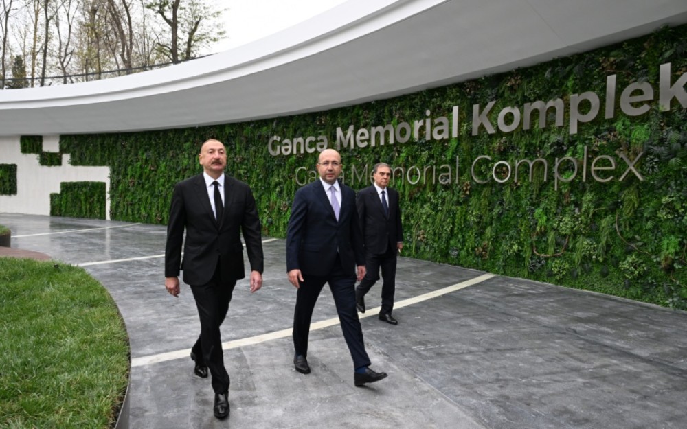 Prezident Gəncə Memorial Kompleksinin açılışını edib /YENİLƏNİB (FOTO)