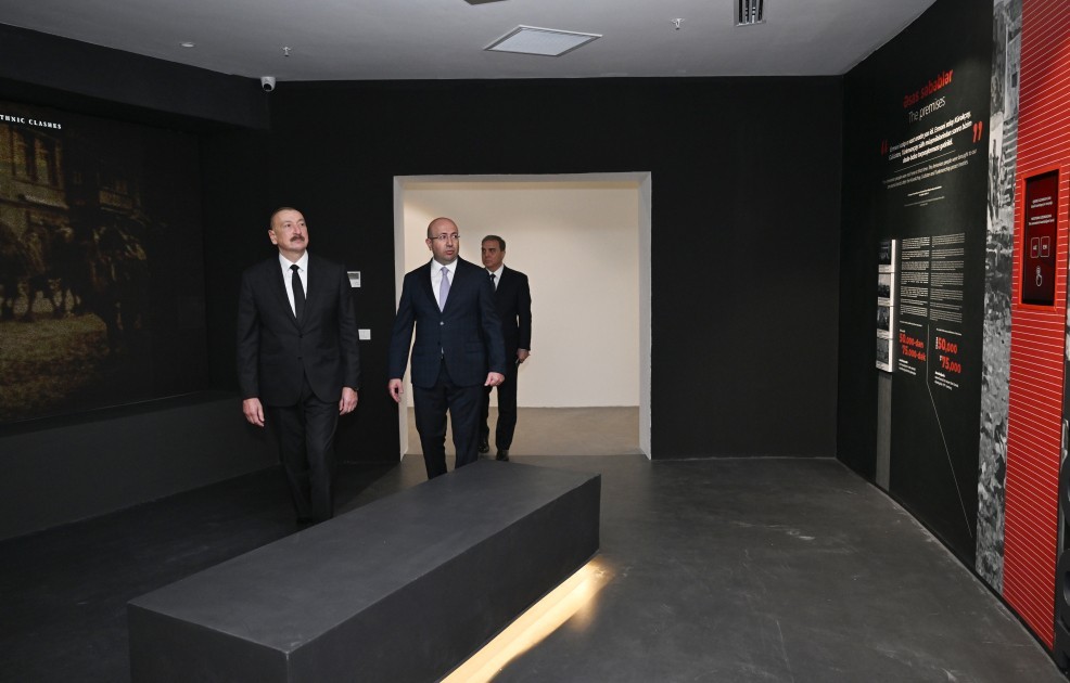 Prezident Gəncə Memorial Kompleksinin açılışını edib /YENİLƏNİB (FOTO)