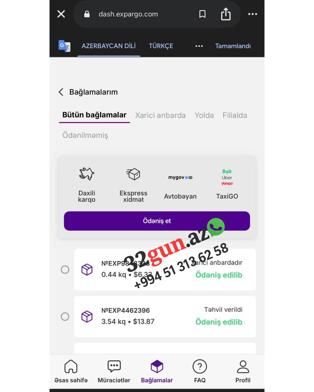 "Expargo" kargo şirkətindən şikayətlər artır/ SƏBƏB