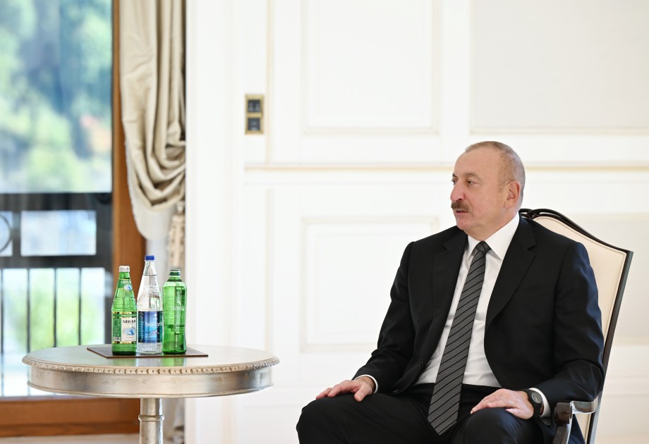 Azərbaycan Prezidenti İlham Əliyev Qəbələdə Şimali Kipr Türk Cümhuriyyətinin Prezidenti ilə görüşüb