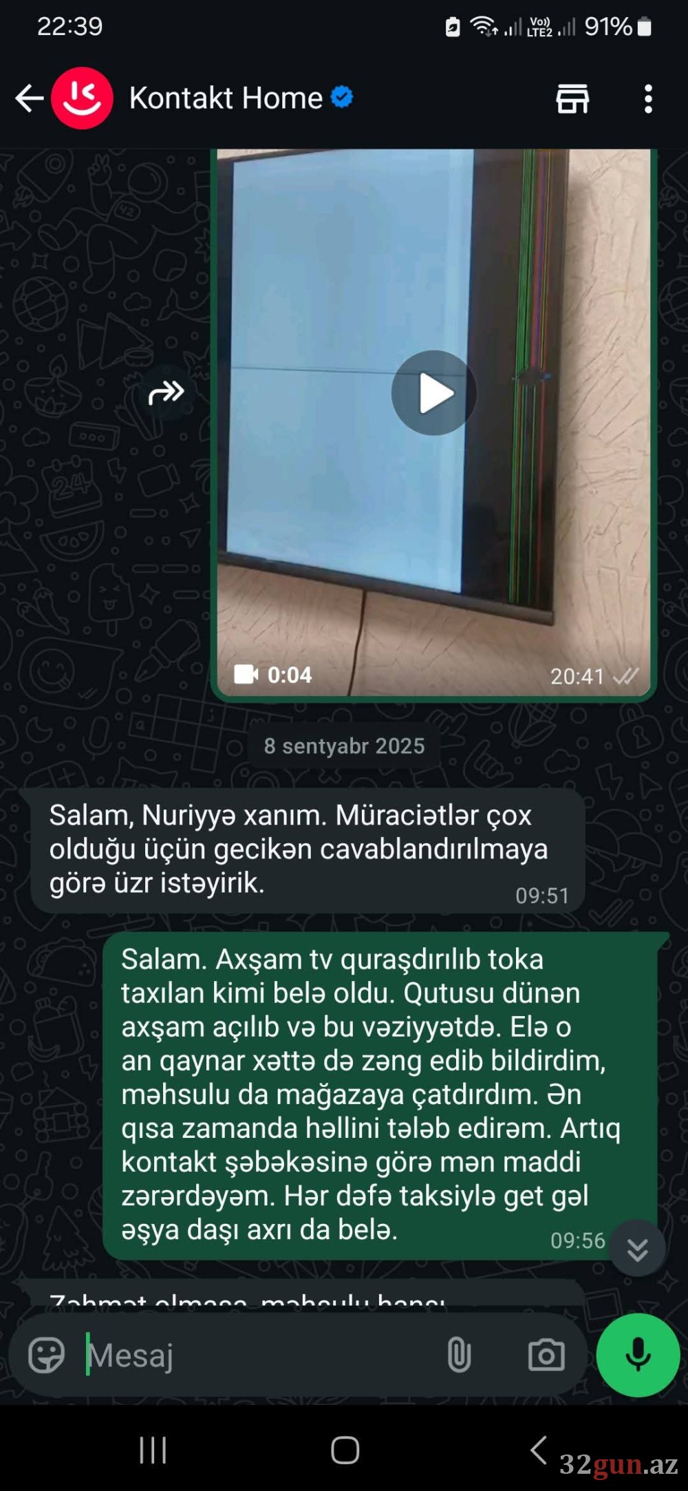 Elnur Allahverdiyevin "Kontakt Home"nun növbəti BİABIRÇILIĞI:"Aldığım TV bir gün belə işləmədi"