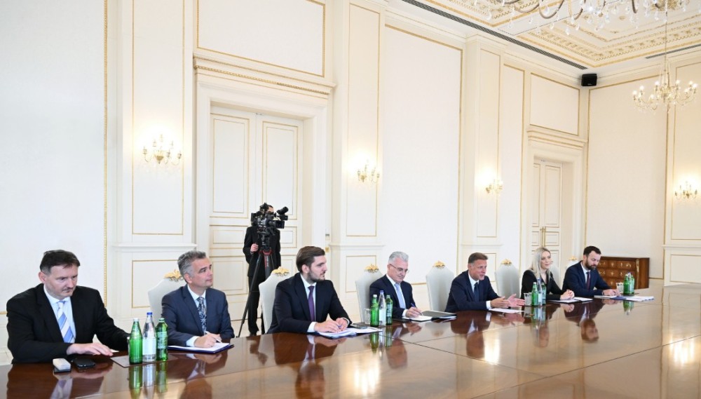 İlham Əliyev Xorvatiya parlamentinin sədrini qəbul edib -FOTOLAR