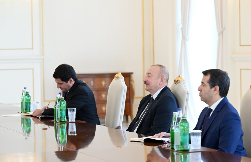 İlham Əliyev Xorvatiya parlamentinin sədrini qəbul edib -FOTOLAR