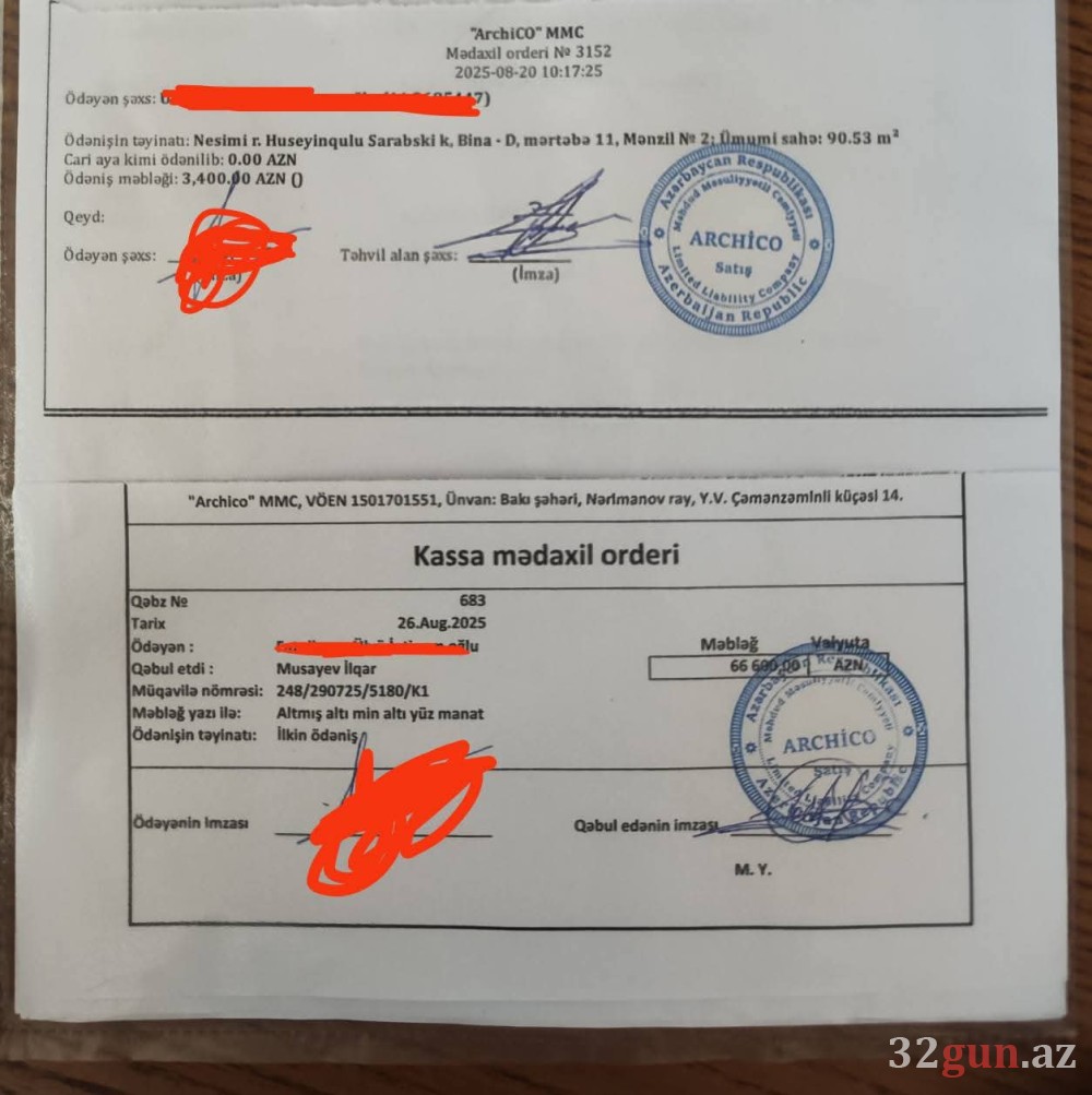 “ArchiCO Engineering Company” müştərini aldatmaqda ittiham olunur – Evim Residence ilə bağlı qalmaqal/FOTO