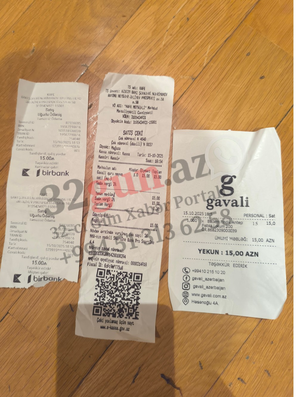 "Gavalı"nın qəbzlərində QƏRİBƏLİK:Çərəz, quru meyvə, şokolad satılan mağazalar şəbəkəsi niyə kafe kimi QEYDİYATDADIR?