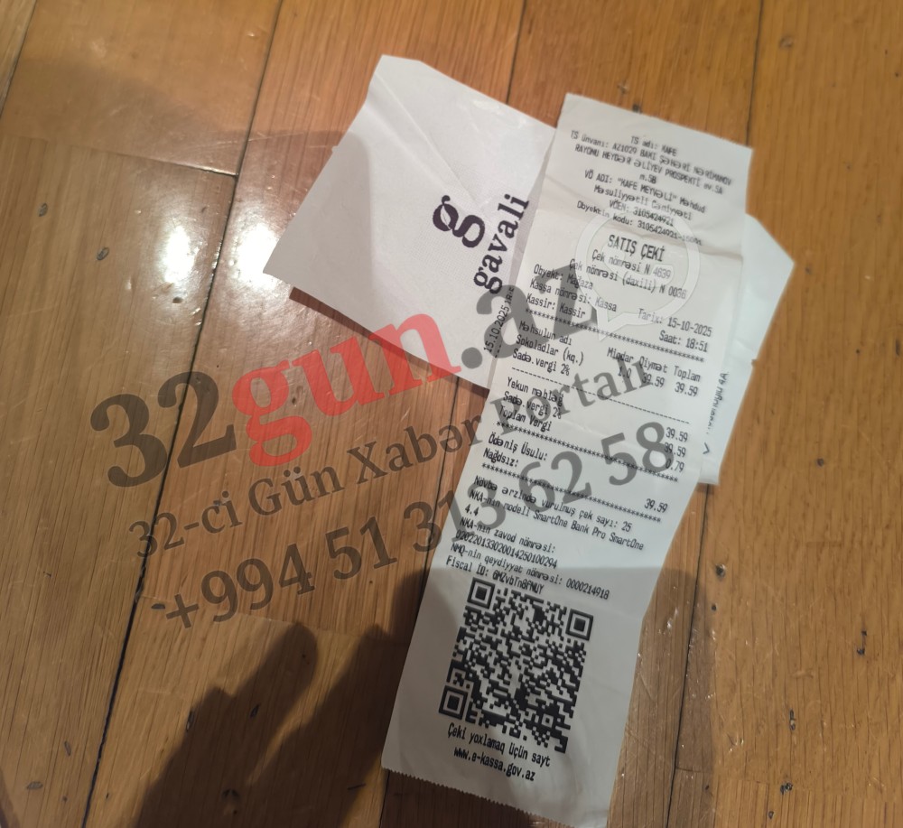 "Gavalı"nın qəbzlərində QƏRİBƏLİK:Çərəz, quru meyvə, şokolad satılan mağazalar şəbəkəsi niyə kafe kimi QEYDİYATDADIR?