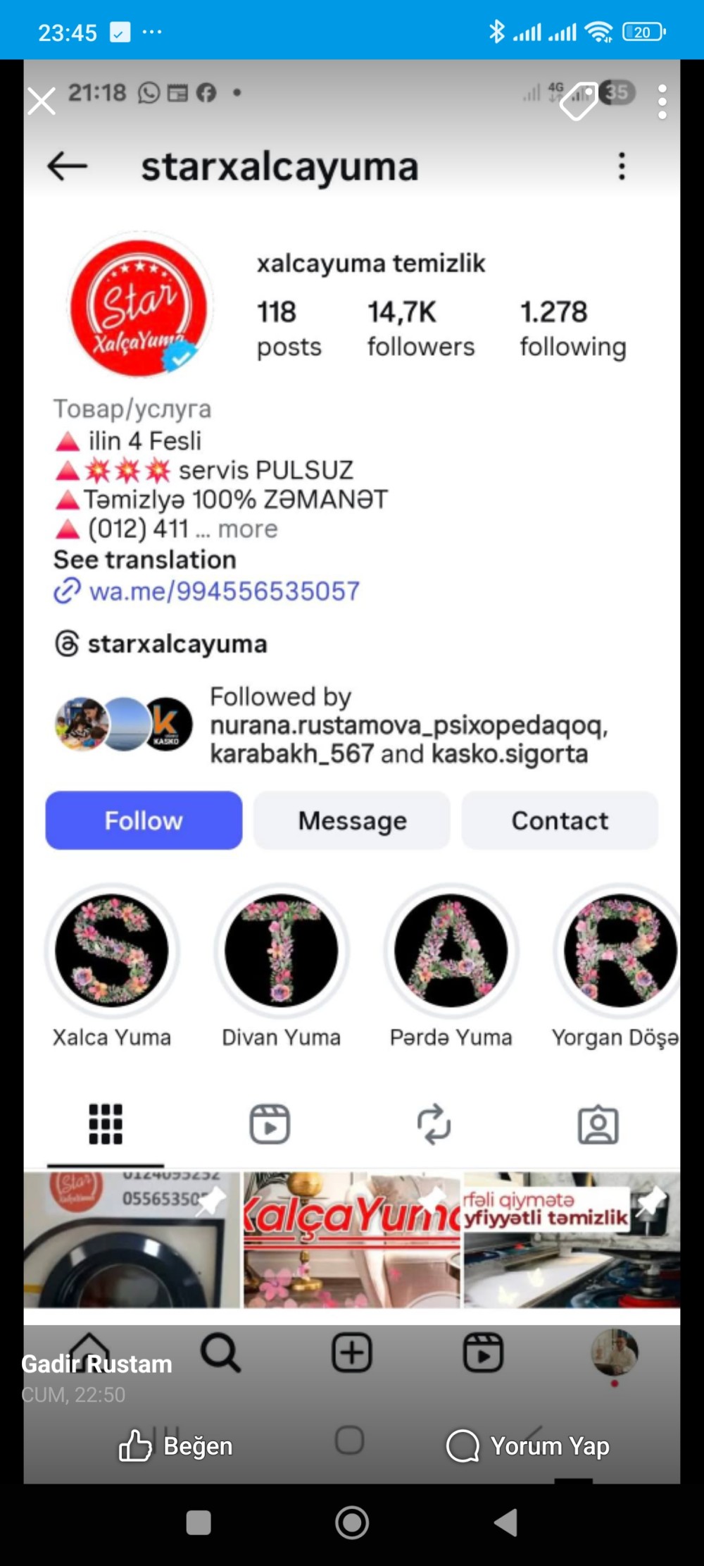 “Star Xalça Yuma” ilə bağlı şikayət: “Xalçanı yumaq adı ilə apardılar, sonra əlaqə kəsdilər”/ FOTO