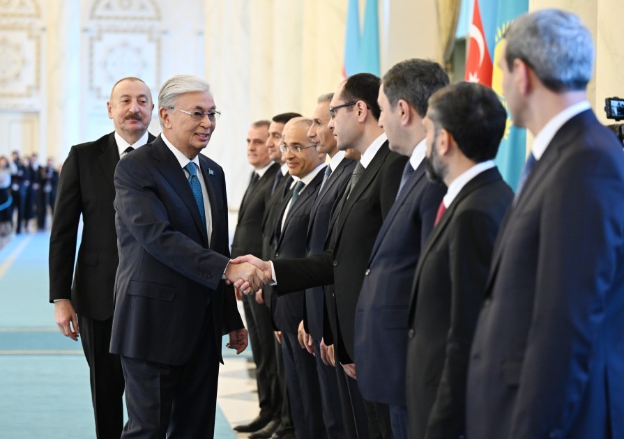 Astanada İlham Əliyevin rəsmi qarşılanma mərasimi oldu -VİDEO (YENİLƏNİB-FOTOLAR)