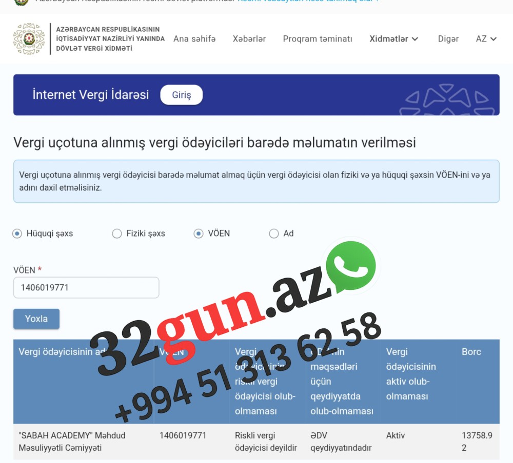 BDU 72 min manatlıq müqavilə bağladı -Vergi borcu olan şirkətlə + FOTO