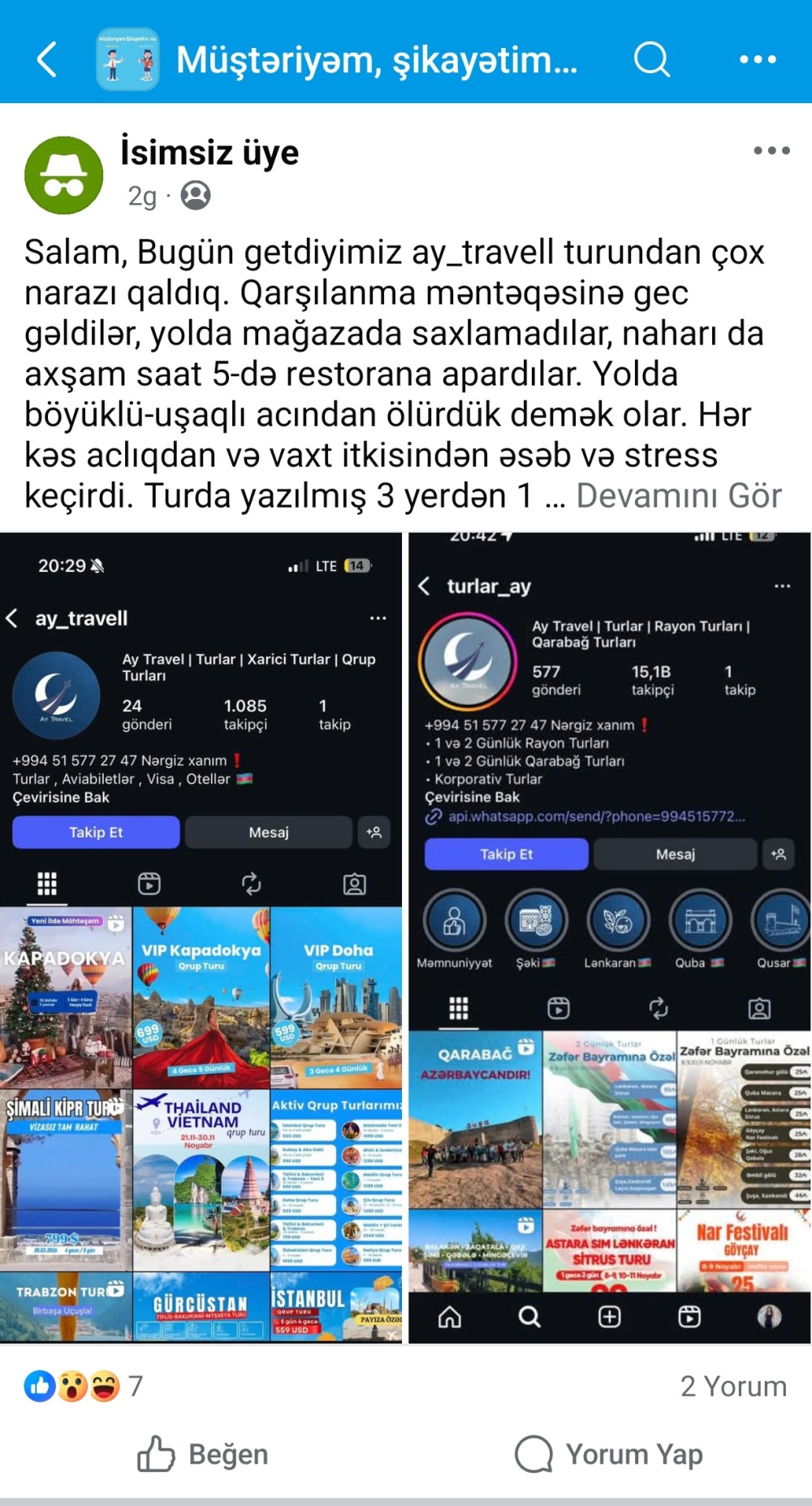 “Göyçay Nar Festivalı” turundan narazılıq –turistlər: “Aldadıldıq, ac-susuz qaldıq”