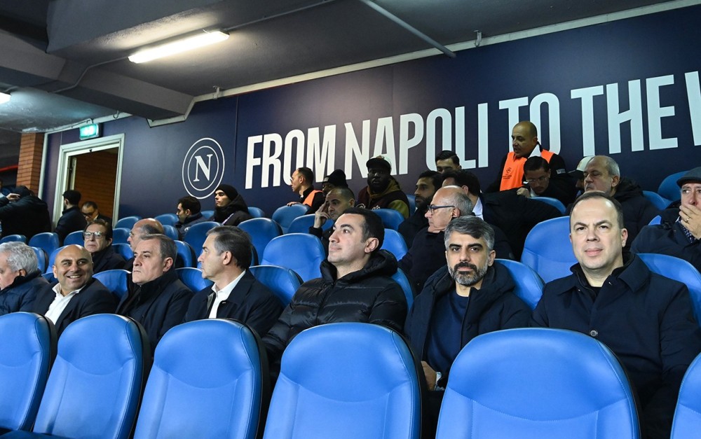 Nazir “Napoli” - “Qarabağ” oyununu stadiondan izləyib -FOTOLAR