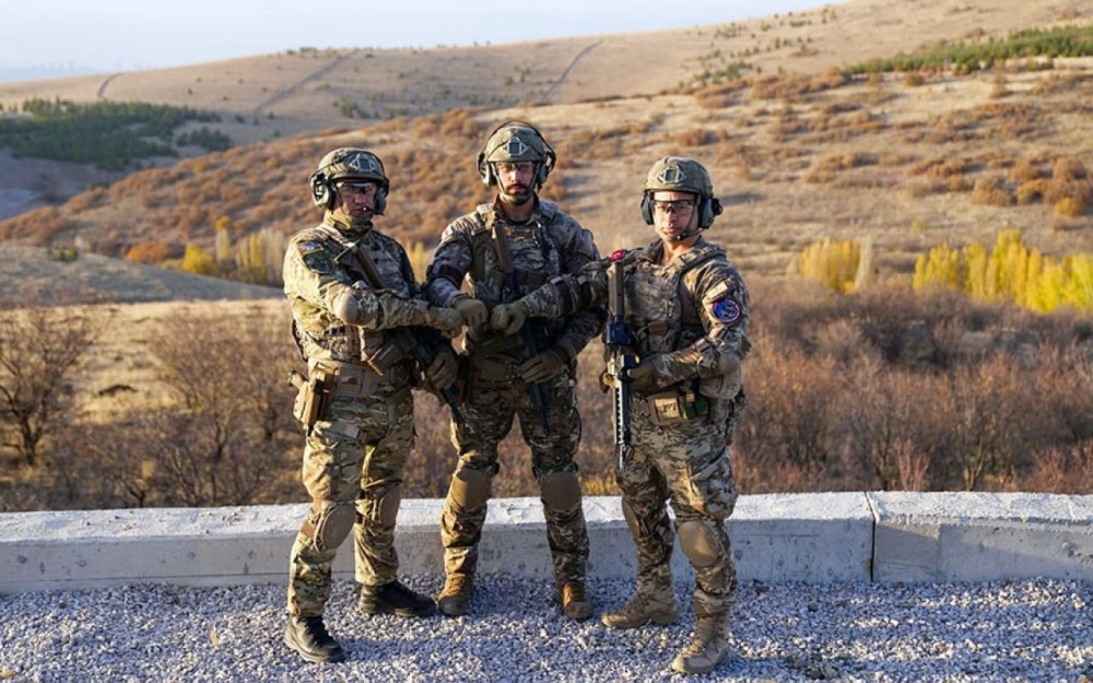 Azərbaycan, Türkiyə və Gürcüstan xüsusi təyinatlılarının təlimi oldu - FOTOLAR
