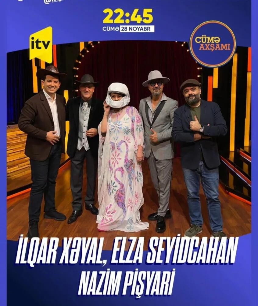 Əməkdar artist efirə kaska ilə çıxdı -FOTO