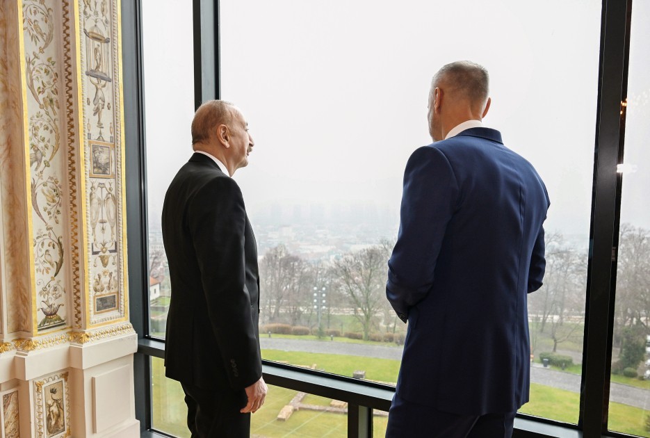 Prezidentin Rixard Raşi ilə təkbətək və geniş tərkibdə görüşləri olub -FOTOLAR