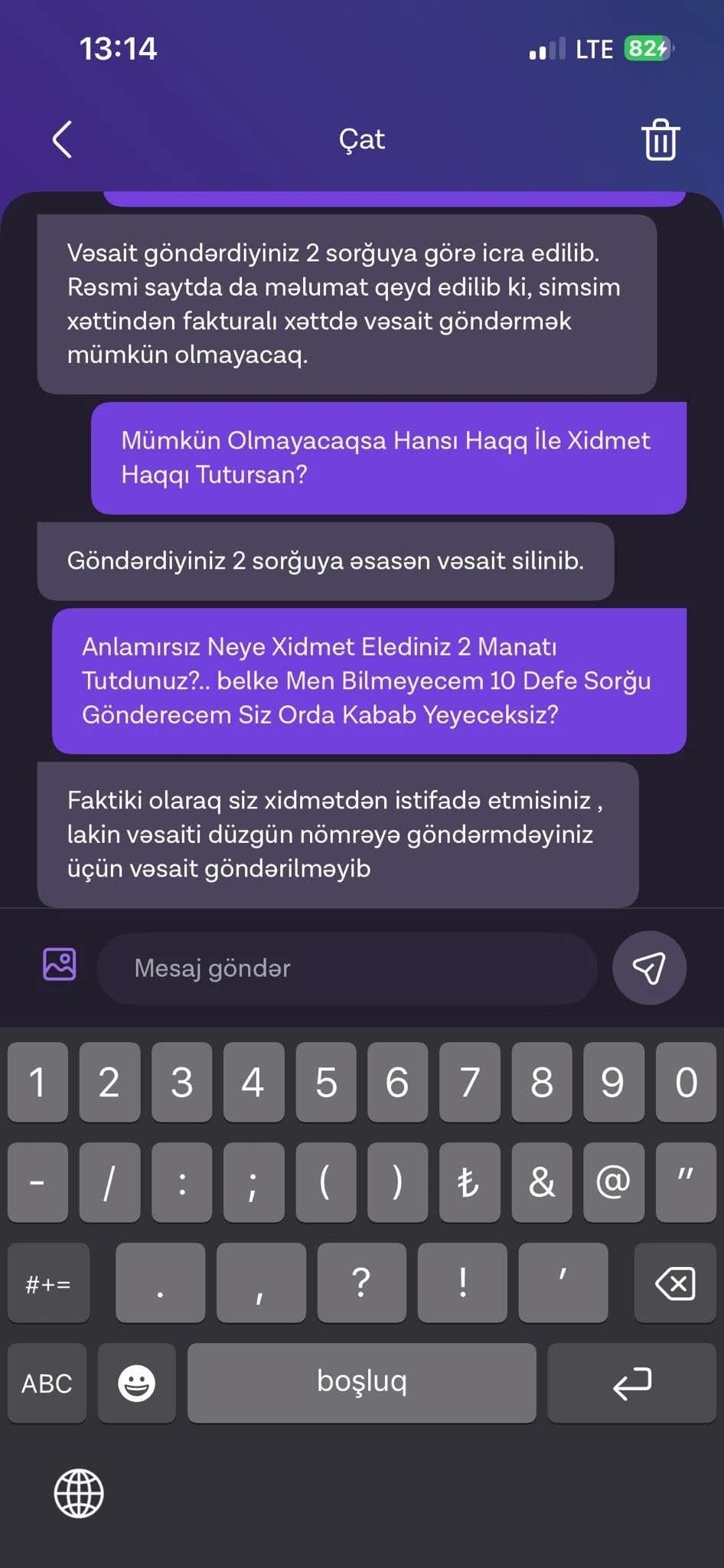 "Azercell"dən Kontur Göndərmə Xidməti Problemi –SORĞU HAQQI NİYƏ TUTULUR?