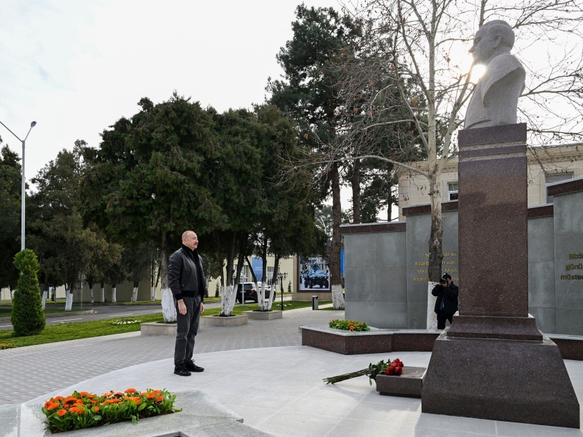 Prezident Tərtərdə açılış etdi -YENİLƏNİB (FOTOLAR)